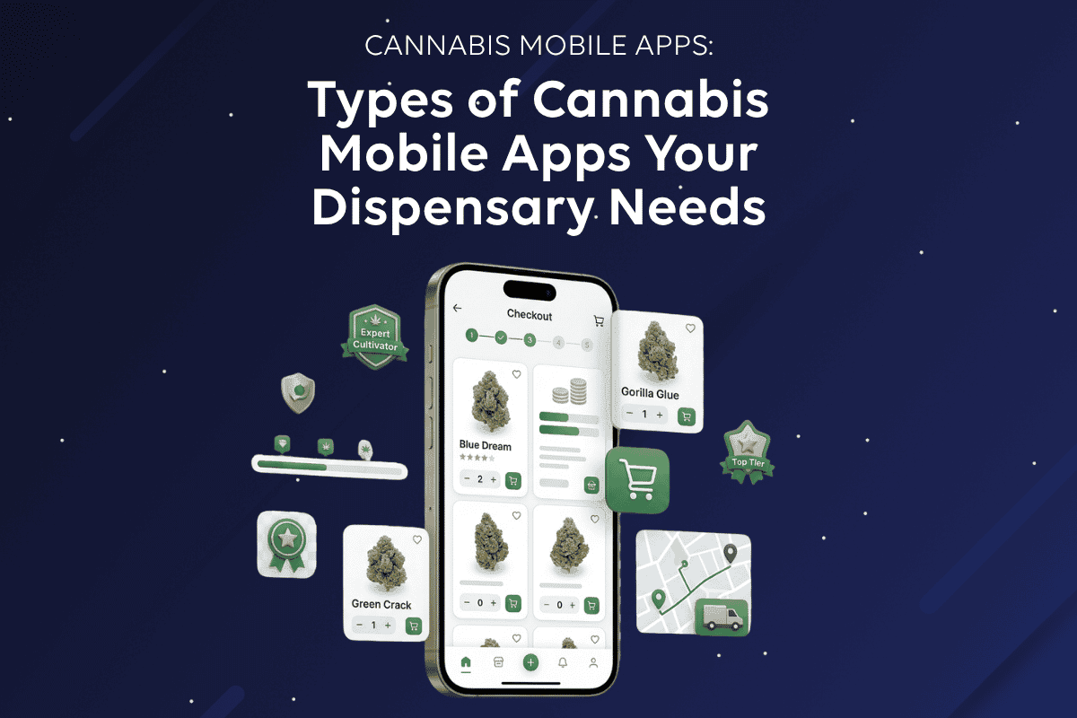 Types of Cannabis Mobile Apps Your Dispensary Business Needs — From a High-Converting Dispensary Ecommerce App to a Rewarding Cannabis Loyalty App and Weed Delivery App